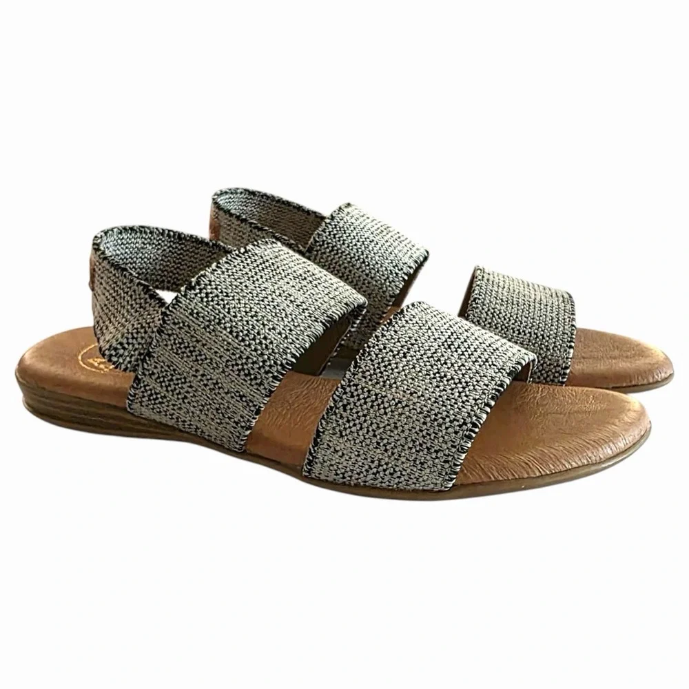 Andre Assous Featherweight Sandals Womens 7 Woven Strap Spain Comfort